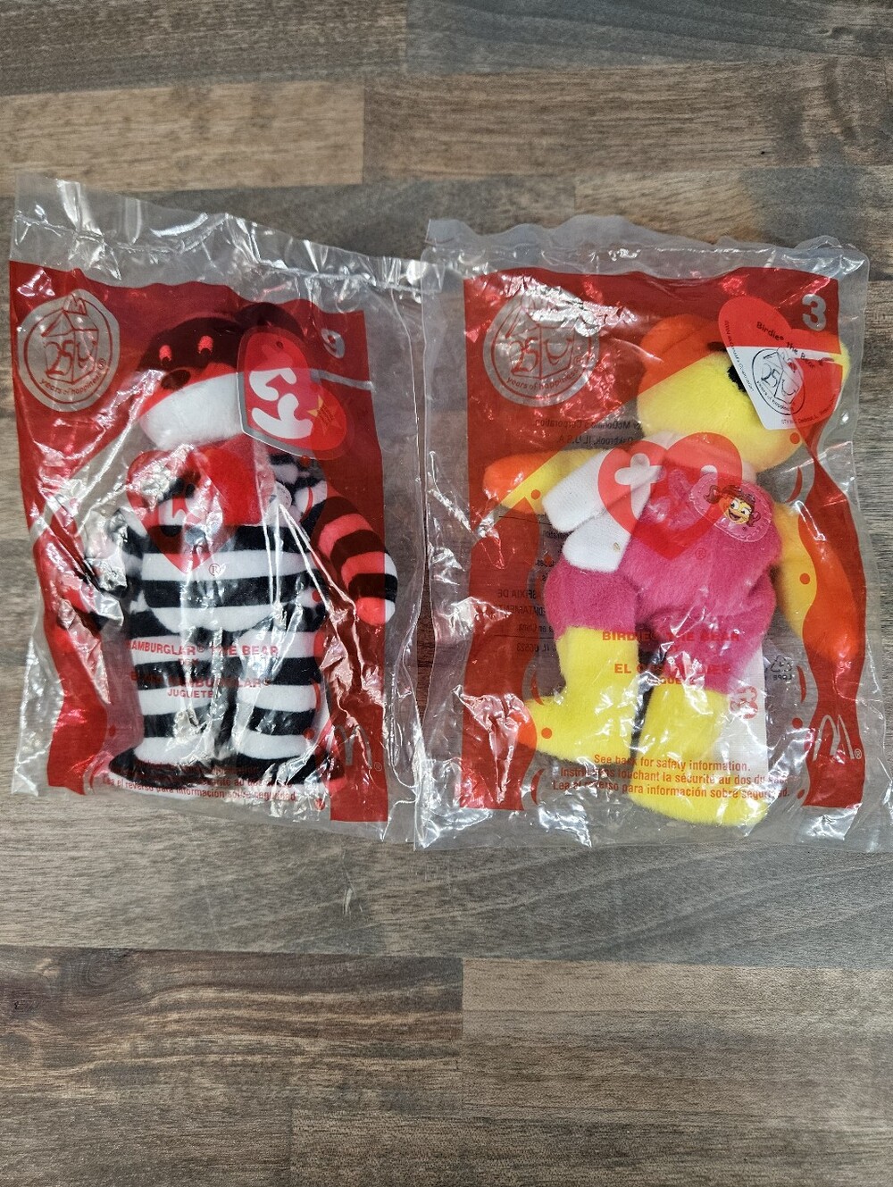Ty Beanie Hamburglar And Birdie 2004
